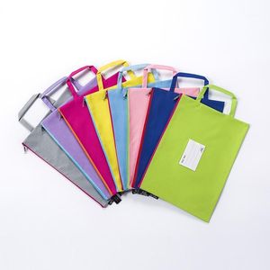 Ou Sheng File Holder OS-167 Zip Oxford Cloth 33 * 24cm Bolso de mano de gran capacidad Bolsas de almacenamiento