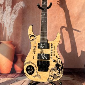 Guitarra eléctrica Ouija Moon, cuerpo sólido, tablón de palisandro, mástil de arce para tono dinámico