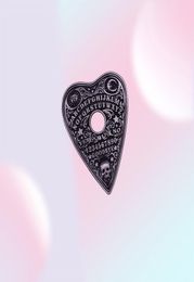 Ouija Spirit Board Mystic Oracle Planchette Halloween Seance Skull Sun Moon Spooky Magical Rapel Pin Witch Pagan Broch8375833