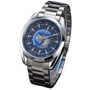 Oujia Heren Business Sports Volledig automatisch mechanisch horloge Haima 300 -serie roestvrijstalen blauw lichtglas