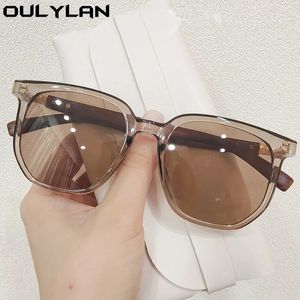 Oulylan Mode Houtnerf Benen Zonnebril Vrouwen Mannen Vintage Merk Designer Zonnebril Dame Bruin Brillen Koreaanse Stijl 240322