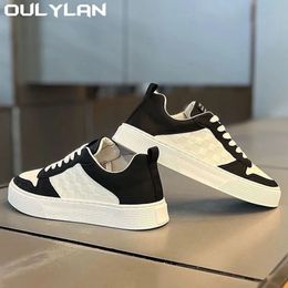 Oulylan chaussures de luxe hommes baskets mâle Tenis hommes entraîneur décontracté course blanc mode mocassins course 240223