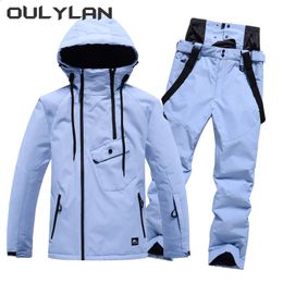 Oulylan Waterdicht Sneeuwpak voor Mannen Vrouwen Winter Skipak Kostuums Snowboardkleding Skisets Winterjassen en broeken 240122