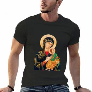 Notre-Dame du Perpétuel Secours T-Shirt design fond transparent chemises graphiques t-shirts anime noir uni t-shirts hommes 946d #