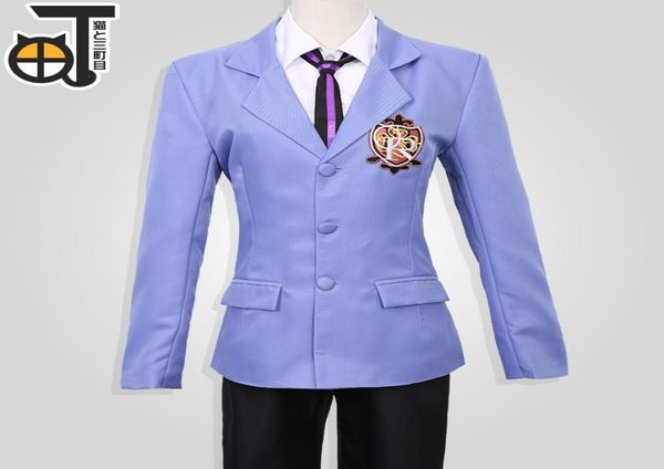 Ouran High School Host Club Boy Uniforme Coat Shirt Pant Tie Tie Set Cosplay Costume1190504