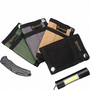 Ourdoor EDC Tool Storage Bag Multifunctionele opvouwbare creditcardhouder Wallet Tactical Knife Pen Universal Tool Pouch Bags F77S#