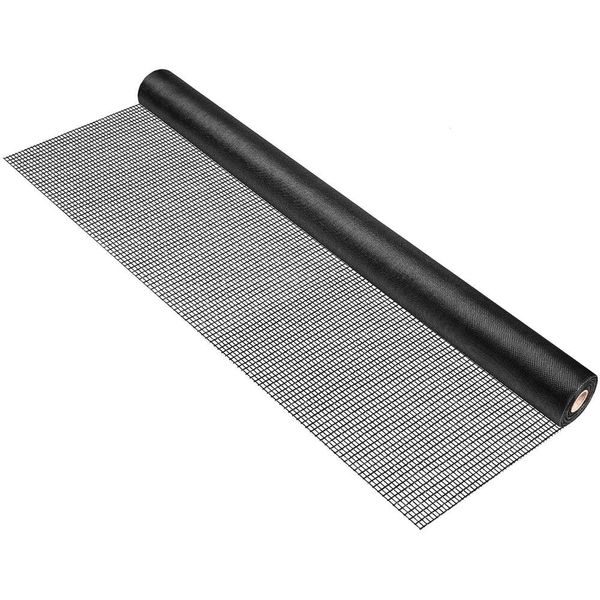 Écrans de remplacement OUSKR Rouleau, 36 pouces x 100 pieds Mesh durable pour les fenêtres de porte de porche de terrasse, Kit de réparation d'écran de fenêtre en fibre de verre réglable DIY