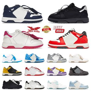 Out Office Designer Chaussures Mentes Femmes Ooo Chaussures Low Tops Dark Blanc Blanc Blanc Blanc Blanc Black Marine Gris rose rose beige Forme de luxe Forme Sports Sneakers Trainers