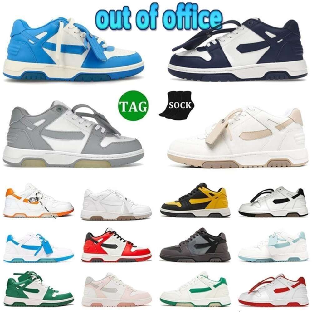 Out of Office Designer Shoes Mens Womens Tops Shoes Black Lemon Yellow Grey White Walking Black Navy Blue Grey Pink Beige Luxury Plate-forme Sports Sneakers Trainers