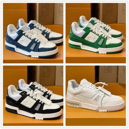 Out of Office Sneaker Designer Chaussures Baskets Hommes Chaussures Femmes Chaussures Cuir Abloh Blanc Vert Rouge Bleu Lettre Superpositions Plateforme Mode Luxe Baskets Basses Taille