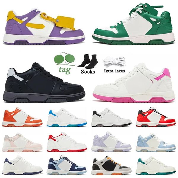 Out Of Office Sneaker Low Top OfsWhite Casual Designer Chaussures OOO Luxe Femmes Hommes Midtop Éponge Rose Vert Flèches Motif Plateforme Mocassins Vintage Baskets Plates