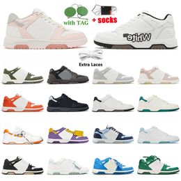 Out of Office Sneakers Designer Casual Chaussures Offes Luxe Low Tops Plateforme Chaussures Pour Marche Mocassins Rose Noir Blanc Kaki Bleu Clair Rouge Hommes Femmes Baskets