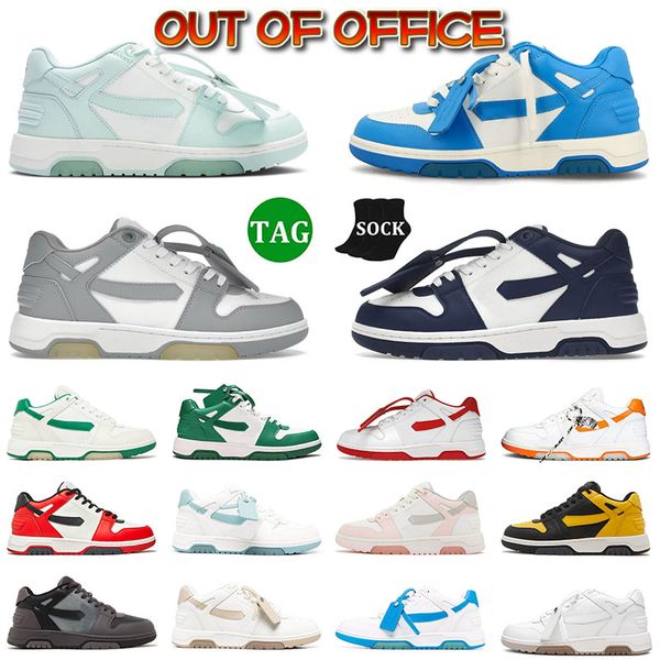 Out of Office Sneakers Designer Chaussures Hommes Femmes Casual Chaussure Décoré Flèche Sable Menthe Ing Baskets Confortable En Cuir Respirant Casual Confortable Léger