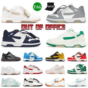 Out Of Office Sneakers Designer Chaussures Hommes Femmes Sable Menthe Noir Blanc Gris Plateforme Baskets Vintage Cuir Vintage Skate OOO Low-Tops Baskets De Sport Coureurs 45