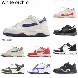 10A Designer Chaussures hors du bureau Sneaker Top Quality Flat Calf Cuir Femmes Hommes Chaussures décontractées Arrow Off Black White Panda Sports Sneakers Trainers Taille 36-47