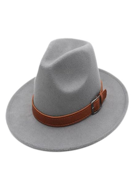 Outback venta primavera sombrero de copa panamá mujeres hombres playa fiesta calle jazz gorra mezcla de lana fedora s ala ancha trilby tamaño 5658cm3539371