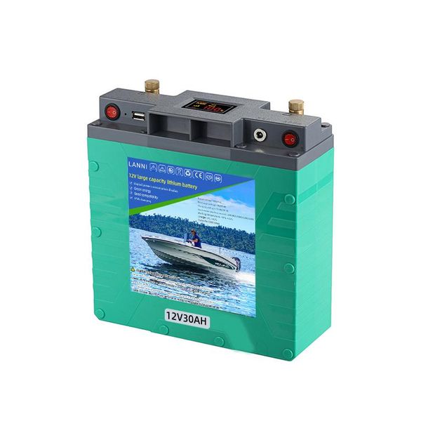 Batterie au lithium polymère ternaire portable d'extérieur 12v 22ah 30ah, pour stockage d'énergie solaire, éclairage de voiture, démarrage d'urgence, hélice électrique