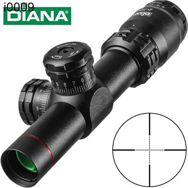 Outdoor 2-7x20 Diana Scopes Rapid Target Acquisition Riflescopes Mil-Dot Optical Sight Mobile Size Pocket Scope