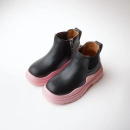 Bottes Chelsea pour enfants, bottes Martin décontractées pour garçons et filles, chaussures en PU, à la mode, pour l'extérieur, nouvelle collection automne hiver 2021
