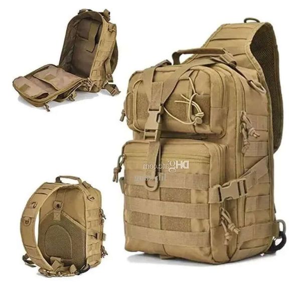 Outdoor 2024 Sports Military Chest grimpant Trekking Saclepack Sac à dos Sac à bandoulière Tactical Randonnée Camping Hunting Fishing Day Pack