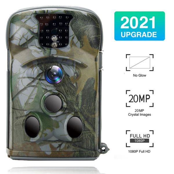 Outdoor 20MP 1080p HD Camera Camera Night Vision Po Video Surveillance Wildlife Trail Camera IP66 imperméable PO PIPS 240428