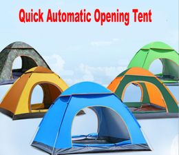 Outdoor 3-4 Personen Automatische Snelheid Open Throwing Pop-up Winddicht Waterdicht Strand Camping Tent Grote Space Beach Tenten