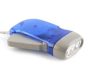 Extérieur 3 LED main presse pas de batterie liquidation manivelle Dynamo lampe de poche torche Camping Portable Flash lumière 1pc259a5496438