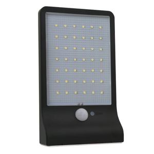 Outdoor 42 LED Street Lights White Wall Light Solar Lamp met menselijke lichaamssensor Lichtregeling