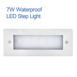 Exterior 7W LED Accesorio de luz subterránea Paso / Escaleras Lámpara enterrada Camino de paisaje impermeable Patios blancos Escaleras Esquinas Villas usalight