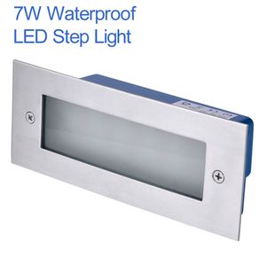 Exterior 7W LED Accesorio de luz subterránea Paso / Escaleras Lámpara enterrada Camino de paisaje impermeable Patio blanco Escaleras Esquinas Villas crestech