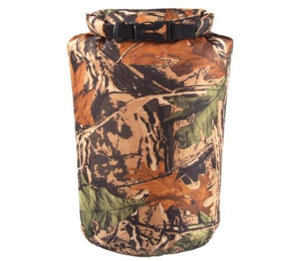 Al aire libre 8L Camuflage Bolsa impermeable Bolsa seca para rafting de rafting de kayak de canoa caminata 6618902