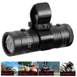 Outdoor Actie Camera Mountainbike Motorhelm Camera Mini Camera Sport DV Video Recorder Action Cam met Gun Mount HKD230828