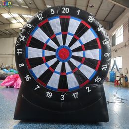 Outdoor Activiteiten Gratis verzending 10ft achtertuin opblaasbaar voetbal Dart Board met Sticky Soccer Balls Carnival Game Toys