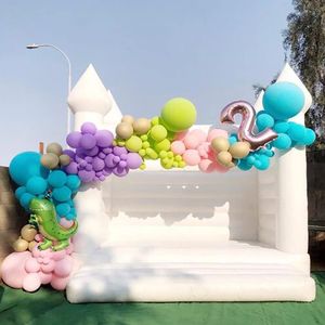 Activités de plein air 13x13 pieds gonflable mariage rebond maison blanche fête d'anniversaire cavalier château gonflable