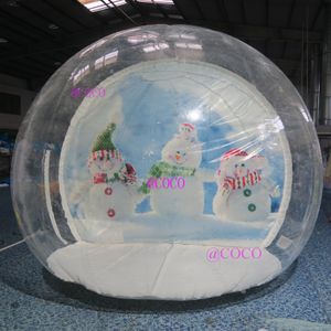 Boule à neige gonflable de 2.5m de diamètre pour activités de plein air, pour fête de noël, tente à dôme de neige claire