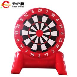 Buitenactiviteiten 2m/3m opblaasbaar voetbal Dart Board Oxford Fabric Blow -up voetbal Darting Game Carnival Toys met 6 ballen