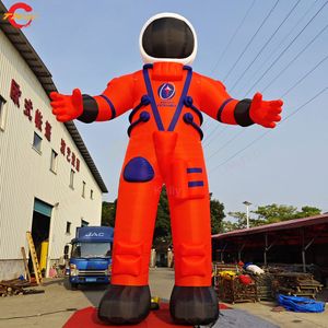 Activités de plein air 8 mH (26 pieds) avec ventilateur publicitaire ballon à air de dessin animé astronaute gonflable géant Spaceman avec lumière LED à vendre-B