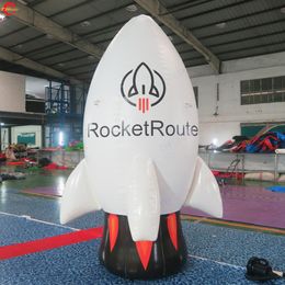 Actividades al aire libre, barco aéreo gratuito, cohete inflable gigante, decoración del transbordador espacial a la venta