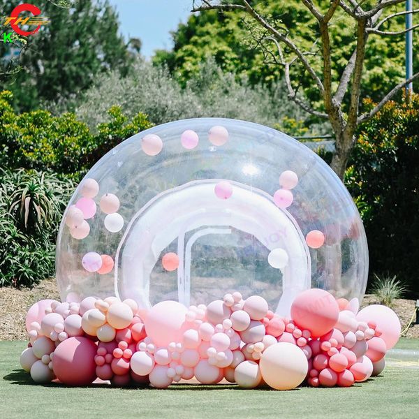 Actividades al aire libre, envío aéreo gratuito, casa de burbujas inflable de grado comercial, tienda de burbujas para decoraciones de globos de fiesta