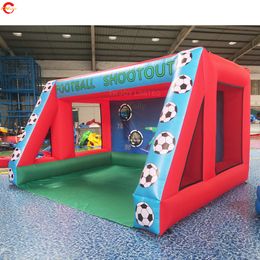 Activités de plein air Ship de porte gratuite 4x3x2m (13.2x10x6,5ft) avec 6 balles de football gonflable de football cible des tirs au but géant des matchs de sport de carnaval