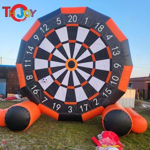 Outdoor Activiteiten Gratis deurverschuivingen Gigantische opblaasbaar voetbal Dart Board Groothandel Dubbele zijden opblaasbare voetbal Darts Carnival Game