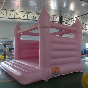 Château gonflable de saut de maison rose/orange/blanc, activités de plein air, pour mariage, fête d'anniversaire