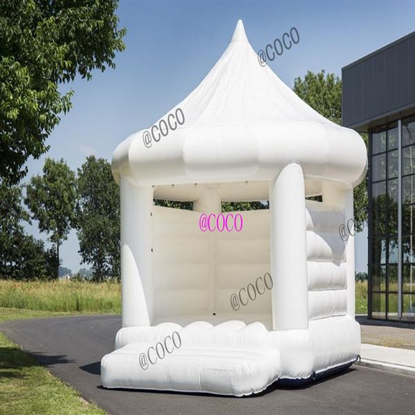 activités de plein air gonflable mariage jumper maison 5x4m blanc bouncy caslte moonwalks maison pour adultes N kids232x