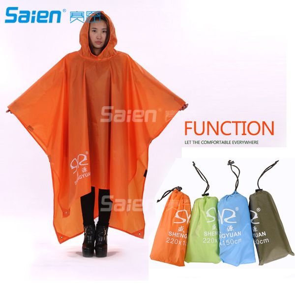 Poncho de pluie léger imperméable pour adultes en plein air avec capuche, parfait à garder dans la trousse d'urgence, le sac à dos, la maison, le bureau, la voiture