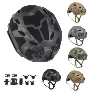 SF SUPRT HIGH CUT Casque Tactique Rapide Extérieur Airsoft Équipement de Tir Tête Réglable Sangle de Verrouillage Système de SuspensionNO01-016