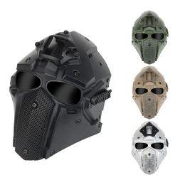 Tactische helm snelle volledige gezichtsmasker Outdoor Airsoft Shooting Head Face Protection Gear No03-126