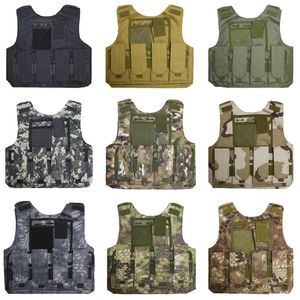 Extérieur Airsoft Tactique Enfants Enfants Gilet Uniforme Armée Équipement Militaire Enfants Garçon Fille Camouflage Combat CS Vêtements De Chasse 240118