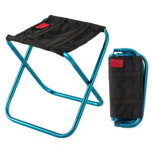 Buitenaluminium legering draagbare vouwpicknick camping ontlasting mini opslag visser stoel ultralicht meubels 240430