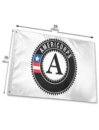 Americorps en plein air Flags américains 3039 x 5039ft 100d Polyester Fast vif couleur avec deux œillets en laiton8271869