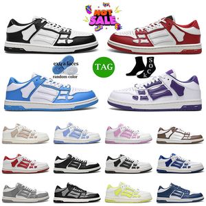 Outdoor Amirir schoenen Skelet Bones Men Trainers Runners Sportontwerpster Skel Skel Top Low Fashion Women Skel Skelet Luxe Blue Red White Black Green Green